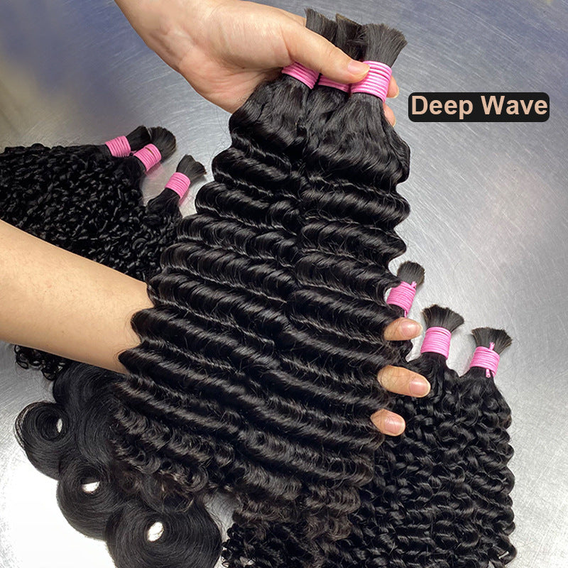 Real Human Hair Wig, Bulk Human Hair, Women's Real Hair Bundle