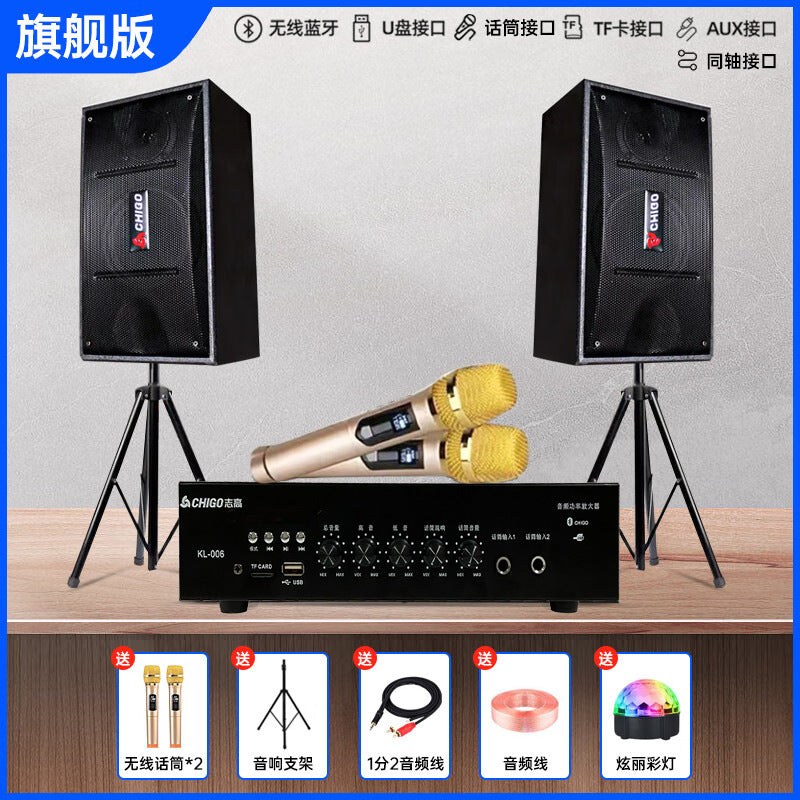 Zhigao new professional 6.5-inch family KTV card holder audio suit karaoke Conference dance room subwoofer