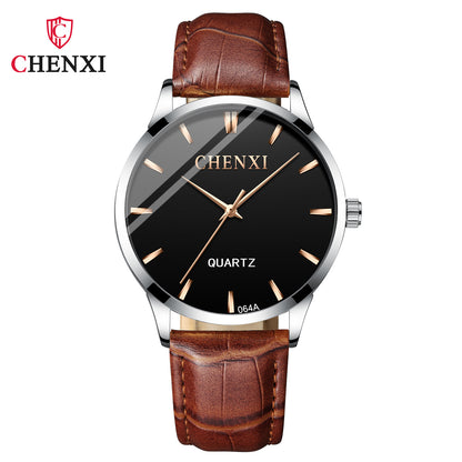 Dawn Men's Simple Business Watch Shake Voice Live Cross-border Foreign Trade Factory Wholesale Steel Belt Luminous Quartz Watch