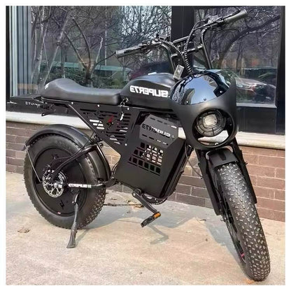 Super73 Snow off-Road Fat Tire Electric Bicycle 20-Inch Thick Tire Retro off-Road Small Outdoor Snowmobile