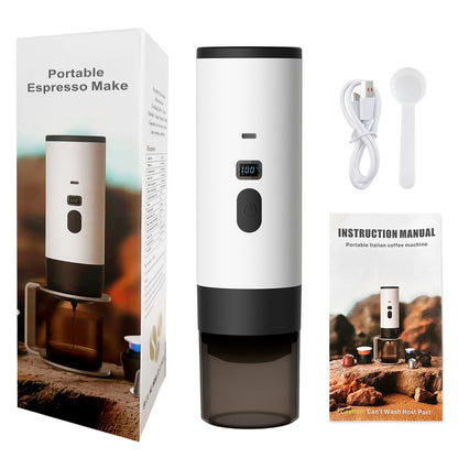 Cross-border portable capsule coffee machine automatic wireless heating small household outdoor portable coffee machine wholesale