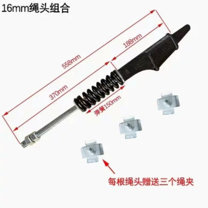 Elevator Wire Rope Head Combination Wire Clamp Rod Diameter 8/10/12 Elevator Parts Manufacturer Wire Rope Clamp