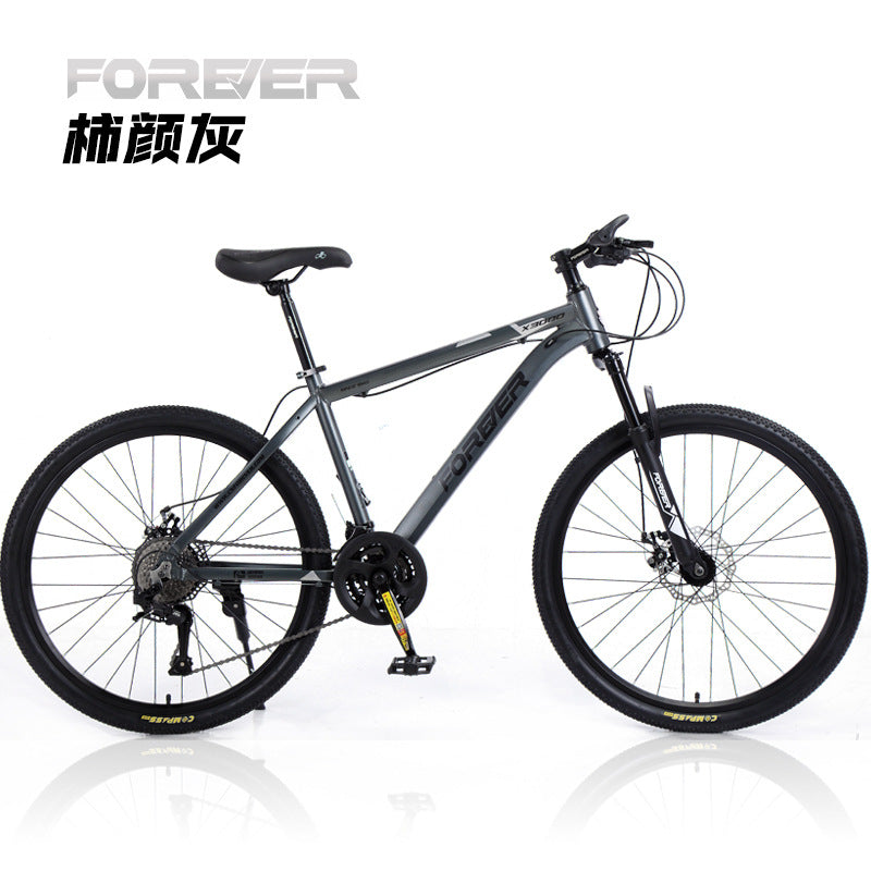 Permanent Aluminum Alloy Mountain Bike Youth Adult Student Bike Variable Speed Racing Shock Absorption Road Bike Commuting Men and Women