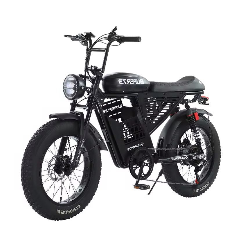 Super73 Snow off-Road Fat Tire Electric Bicycle 20-Inch Thick Tire Retro off-Road Small Outdoor Snowmobile