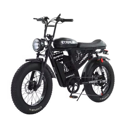 Super73 Snow off-Road Fat Tire Electric Bicycle 20-Inch Thick Tire Retro off-Road Small Outdoor Snowmobile
