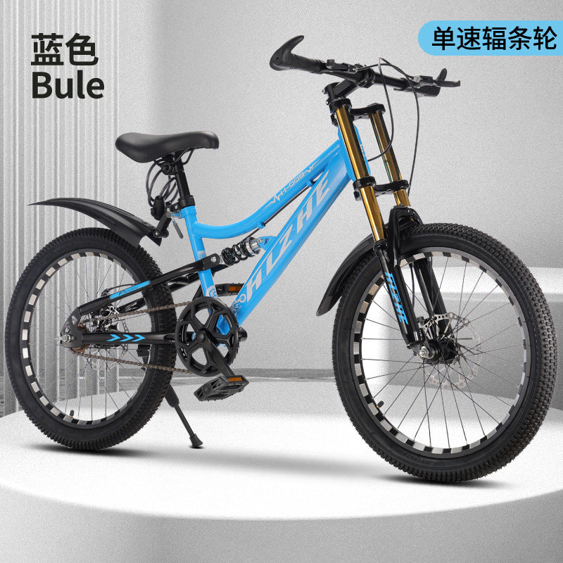 Children's Mountain Bike Cycling Road Bike Double Shock-Absorbing Cycling Bicycle Men's and Women's Same Bicycle Student Cycling Bicycle
