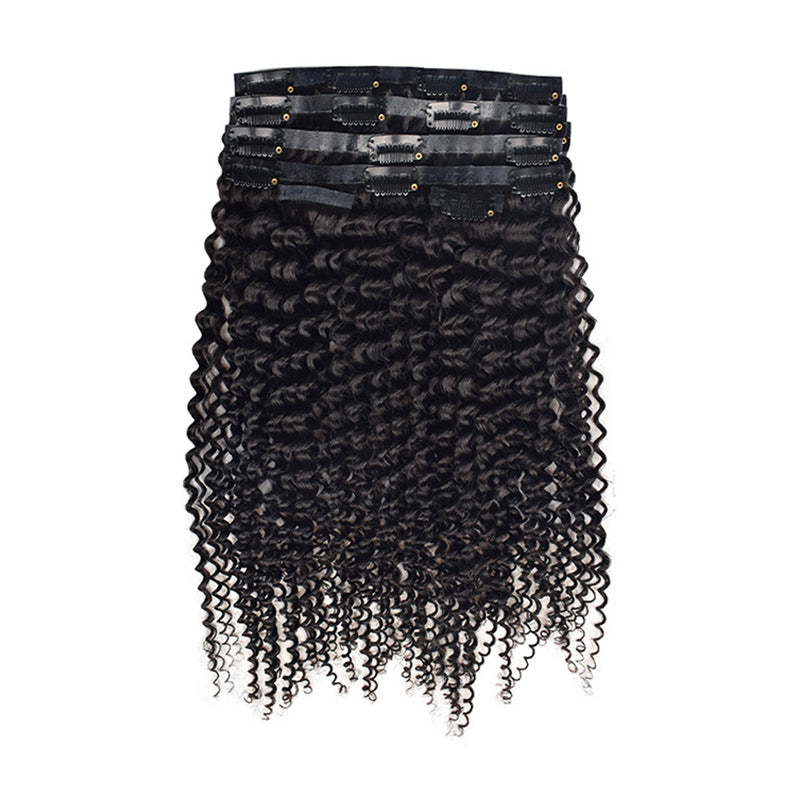 In-Stock Real Human Hair Wigs Pu Clip-In Hair Extensions for Women Seamless Clip Ins Human Hair Export Wigs