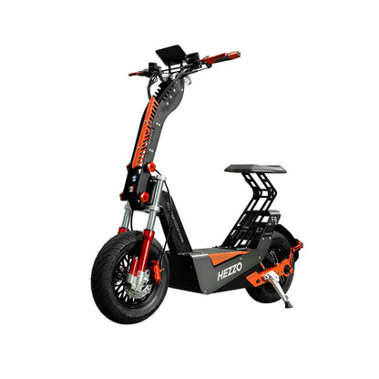 Hezzo Ultra-Large Capacity 95Km/H High-Speed Electric Scooter with Long Battery Life, High-Power Mobility Scooter with Seat