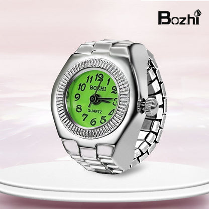 [Ring watch] new hot creative alloy shell finger watch lovers foreign trade new men and women manufacturers direct batch