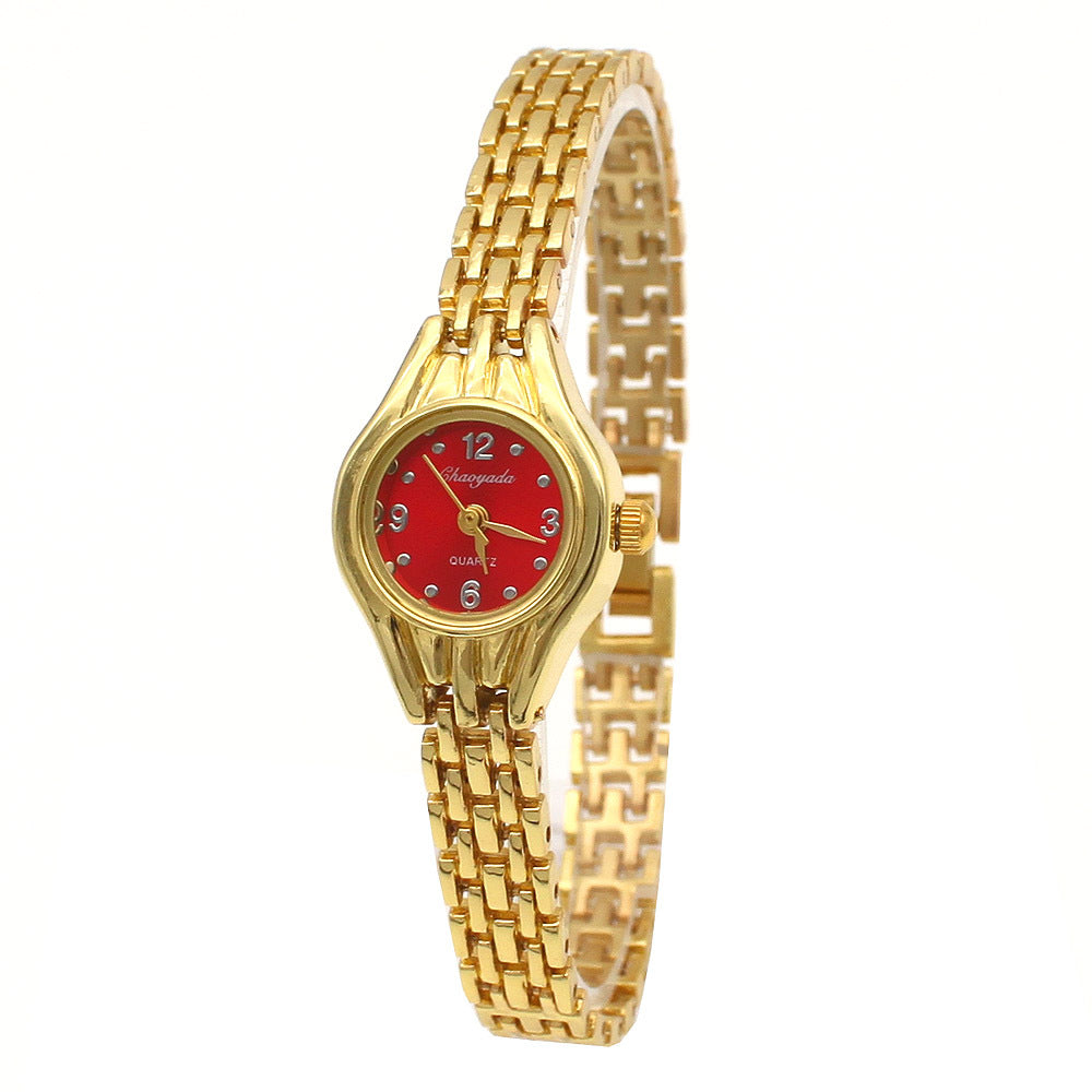 chaoyada2024 Hot Full Love Pendant Bracelet Watch Golden All-match Creative Bracelet Light Luxury Exquisite Watch