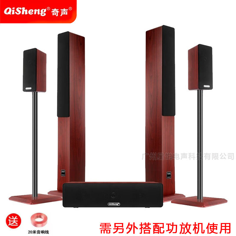 Qisheng 5.1 Home Theater Audio Subwoofer Combination Set Living Room TV Karaoke Audio Home KTV