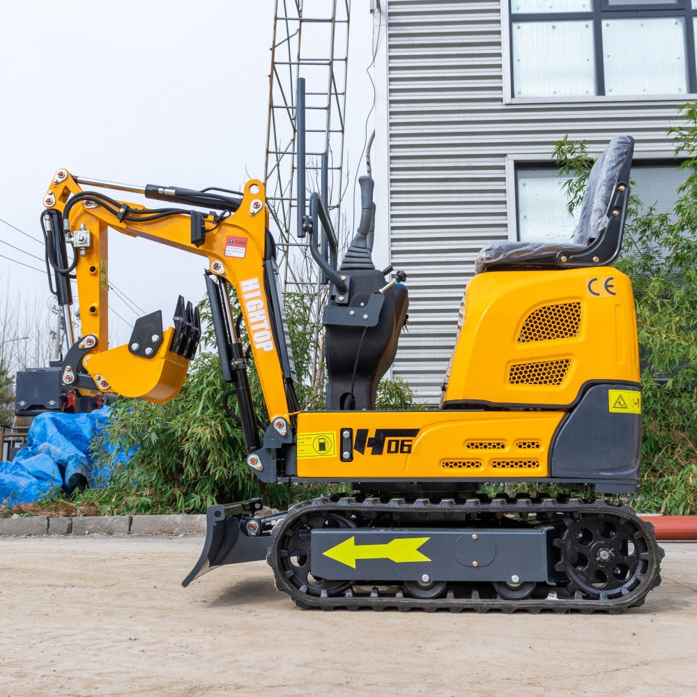 New Elevator Excavator Vineyard Greenhouse Excavator 0.6 Tons Micro-Digging Household Small Excavator