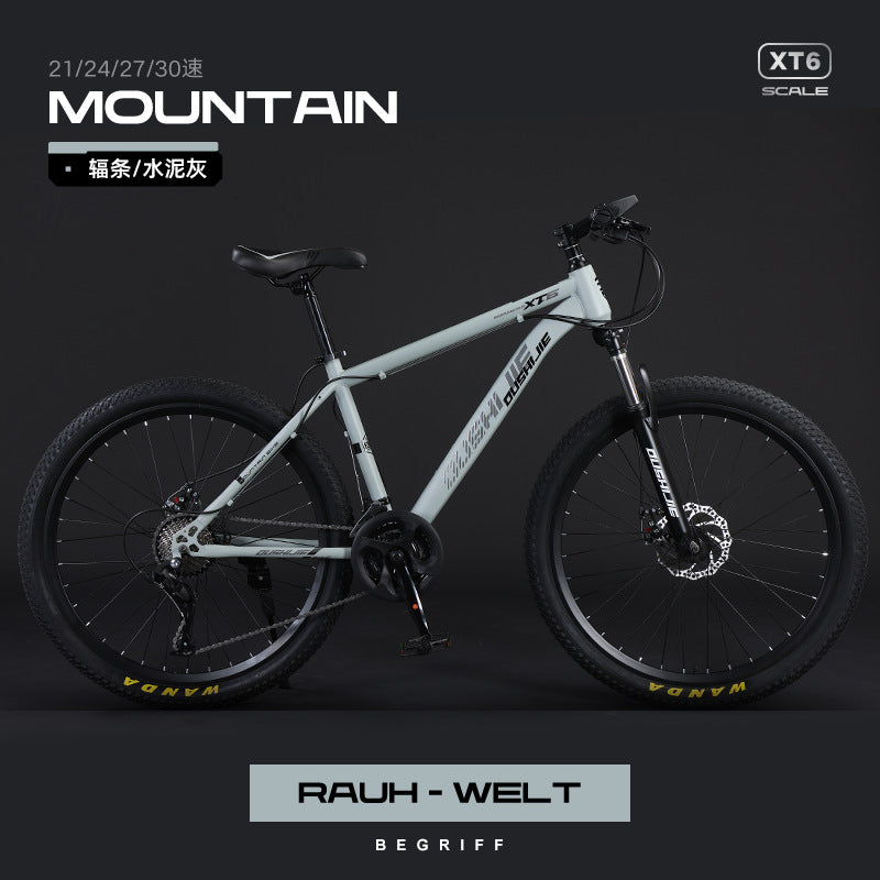 Mountain Bike Men and Women Adult Commuter Teenagers Variable Speed Student Shock Absorption off-Road Racing Bike Cross-Border