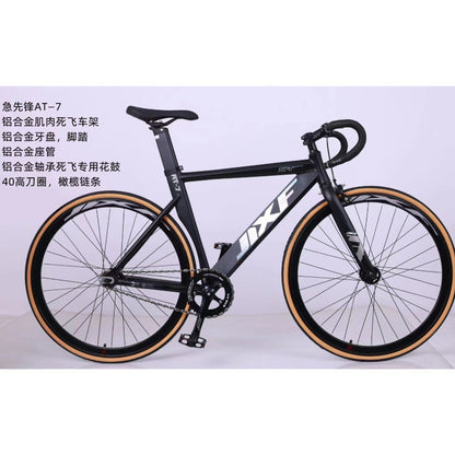 Adult Dead-fly Bicycle 700-28c Aluminum Alloy Dead-speed Car Popular Men's and Women's Cycling Road Bike Racing Bicycle