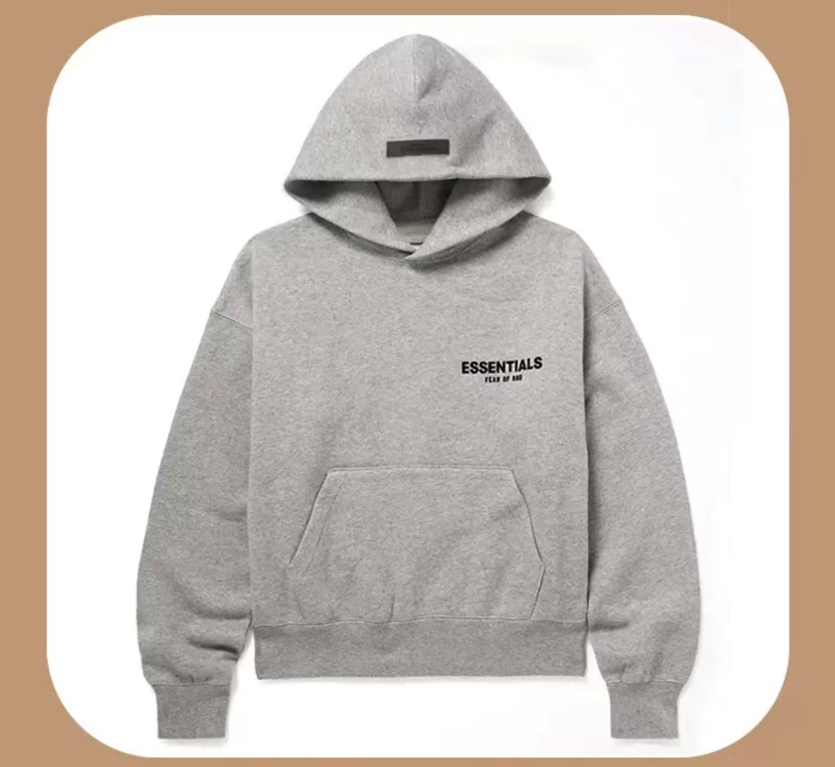2022FOG New Double Line ESSENTIALS Season 8 High Street Flocking Hood Children's Wear Fashion Brand