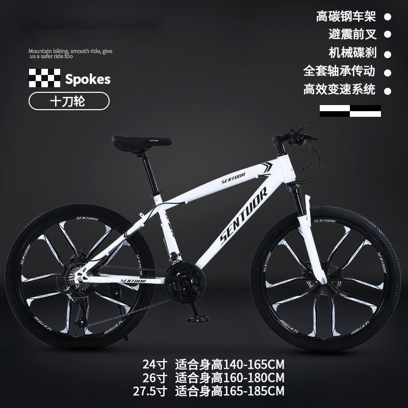 Mountain Bike Bicycle Adult Off-Road Men's and Women's Lightweight Road Variable Speed Racing Student