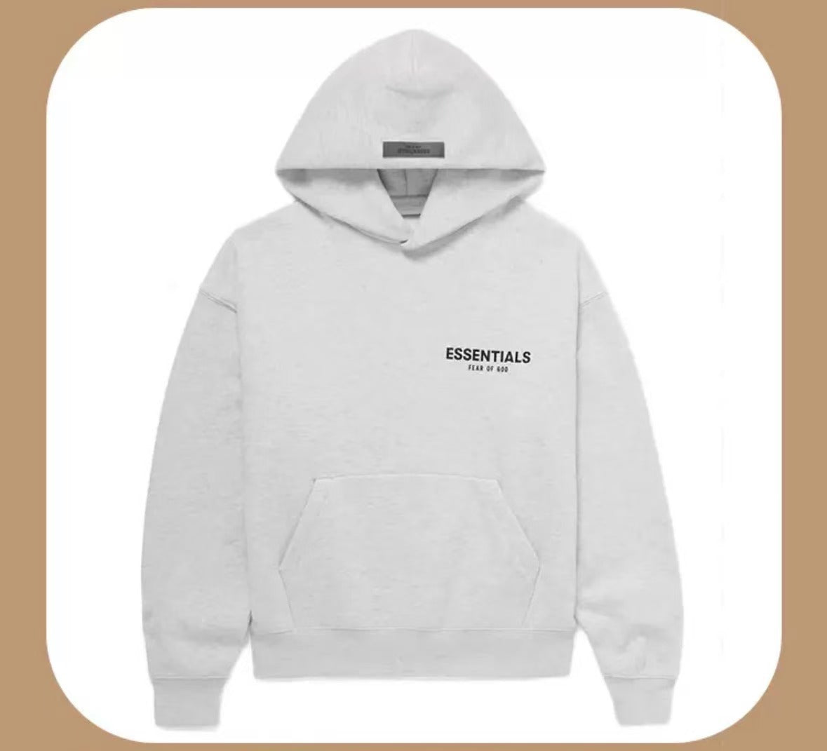 2022FOG New Double Line ESSENTIALS Season 8 High Street Flocking Hood Children's Wear Fashion Brand