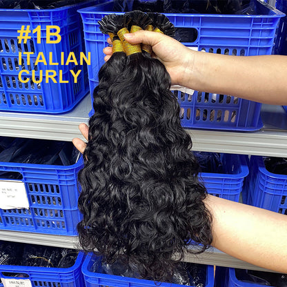 Customized Black Long Straight Wig Human Hair Seamless Hair Extensions U-Tip Hair Natural Color Nail Hair Extensions
