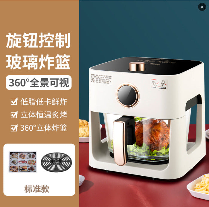 Intelligent Voice Air Fryer Household Visual Automatic High-end Multi-function Large Capacity Oven Timing Electric Fryer