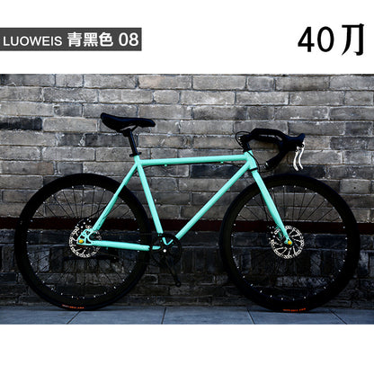 Dead flying bicycle men's road racing disc brake student women's bicycle adult sports car 24 inch 26 inch solid tire live flying