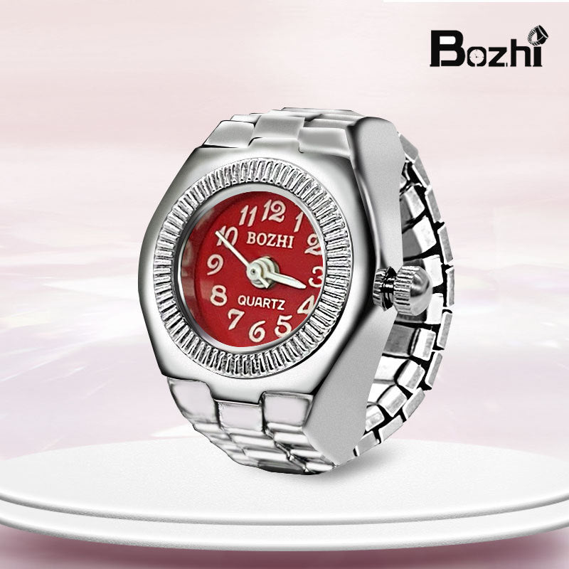 [Ring watch] new hot creative alloy shell finger watch lovers foreign trade new men and women manufacturers direct batch