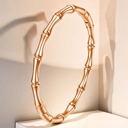 Cross-border Stainless Steel Bracelet Women's High-grade Electroplated Circle Bracelet Diamond Light Luxury Titanium Steel Fashion Jewelry