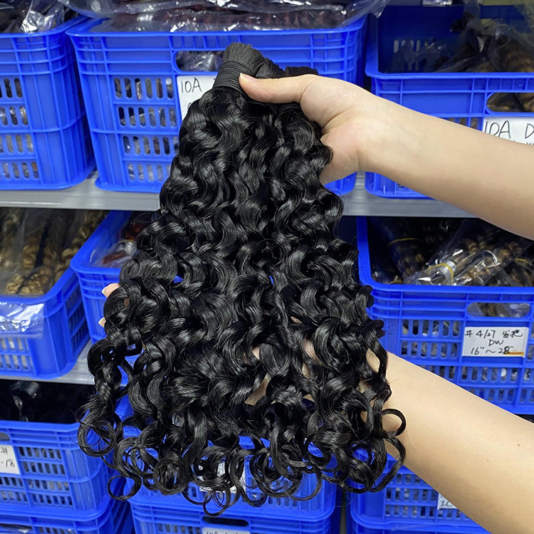 Human Hair Wig Italian Curly Multi-Color Hair Bundle Human Bulk Hair Full Human Hair