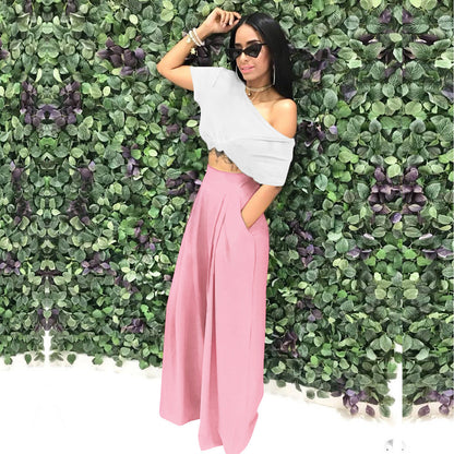 S2018 Hot-Selling Fashion Stylish Flared Pants Wide-Leg Casual Pants Autumn and Winter Wide-Leg Pants 14 Colors Available