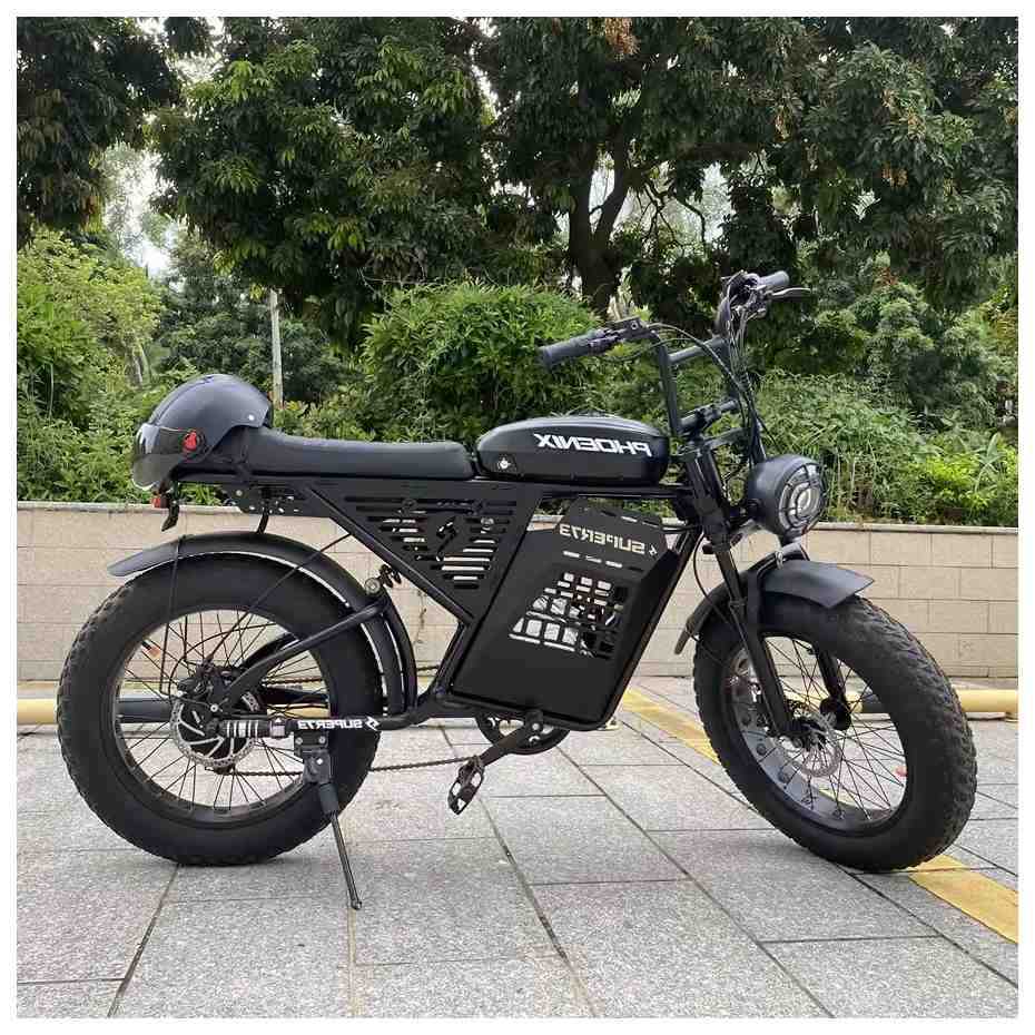 Super73 Snow off-Road Fat Tire Electric Bicycle 20-Inch Thick Tire Retro off-Road Small Outdoor Snowmobile