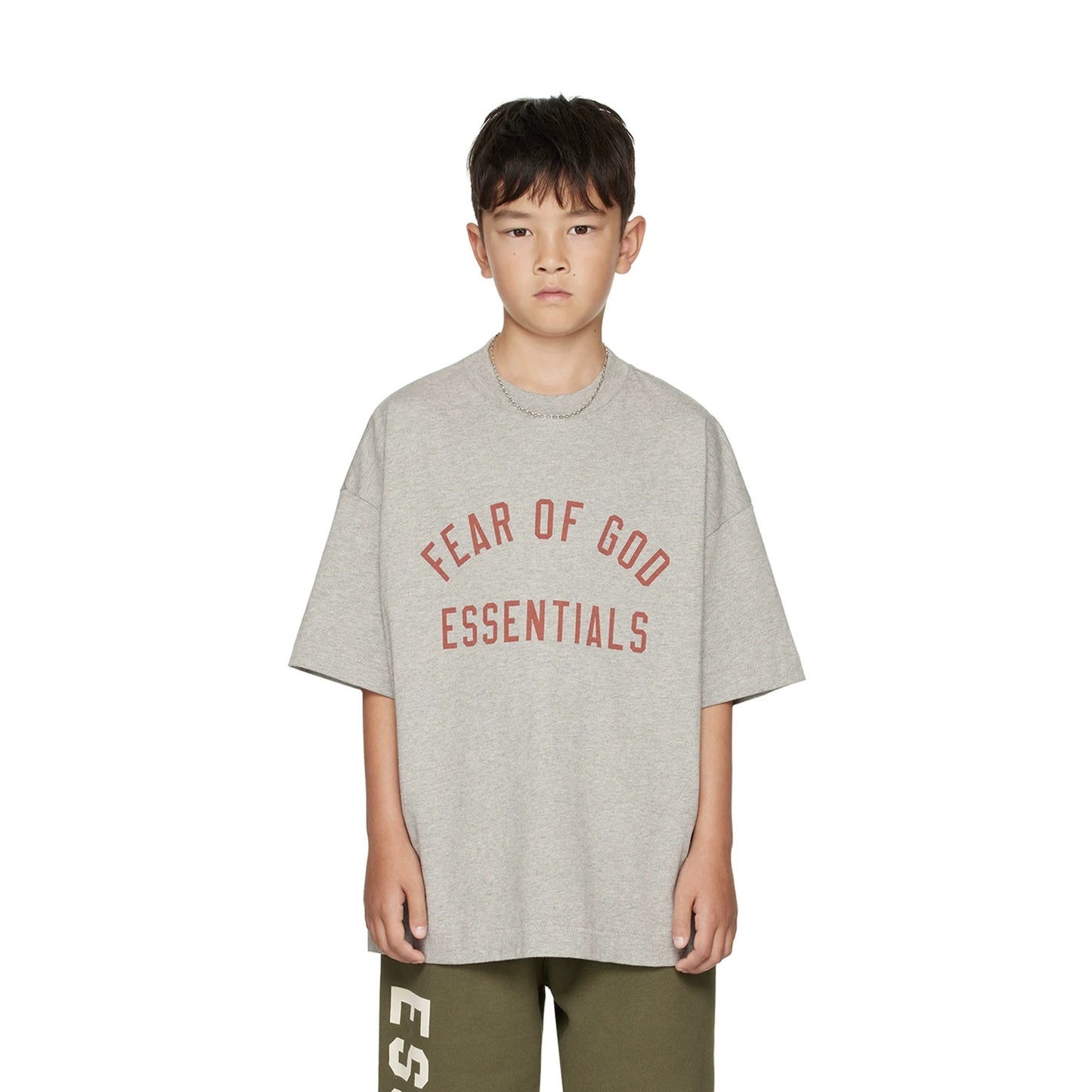 Essentials Children's Short Sleeve 25 Back to School Boys and Girls Summer Fashion Brand Crewneck T-Shirt Cotton