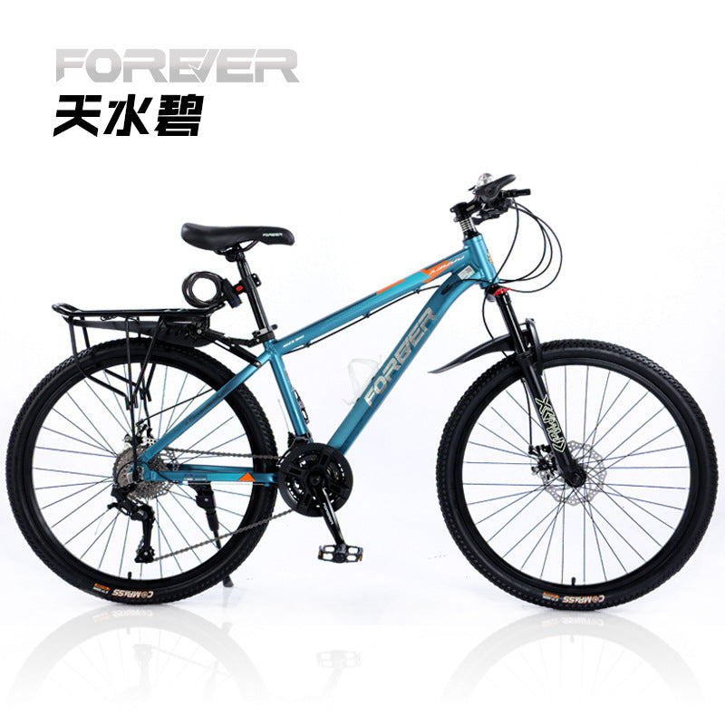 Permanent Aluminum Alloy Mountain Bike Youth Adult Student Bike Variable Speed Racing Shock Absorption Road Bike Commuting Men and Women