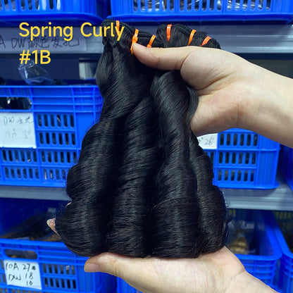 Fumi Hair Curly Bundles Real Hair Wig Hair Curtain Human Hair Full Human Hair Wig
