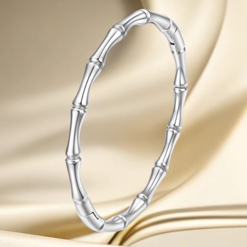 Cross-border Stainless Steel Bracelet Women's High-grade Electroplated Circle Bracelet Diamond Light Luxury Titanium Steel Fashion Jewelry