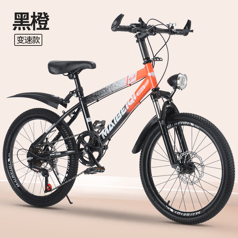 Children's Mountain Bike Primary and Secondary School Students Variable Speed Mountain Bike 8-14 Years Old Middle and Big Children Teenagers Outdoor Road Bike