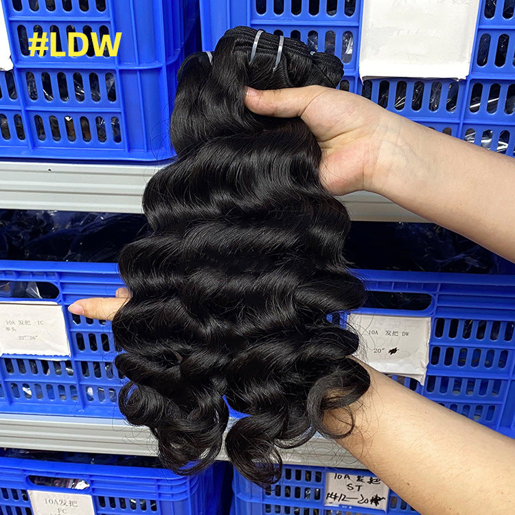 SDD Real Human Hair Wig Bone Straight Hair 12A Braid Hair Curtain Bonestraight Bundles Humanhair