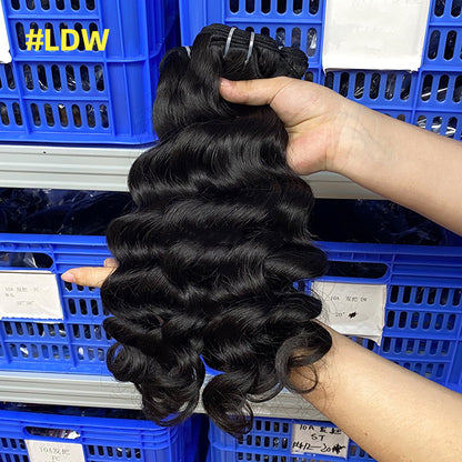 SDD Real Human Hair Wig Bone Straight Hair 12A Braid Hair Curtain Bonestraight Bundles Humanhair