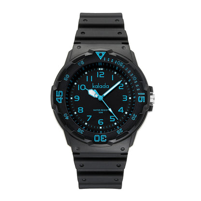 Trendy watches men's sports men's students waterproof anti-fall boys double calendar watch generation box link