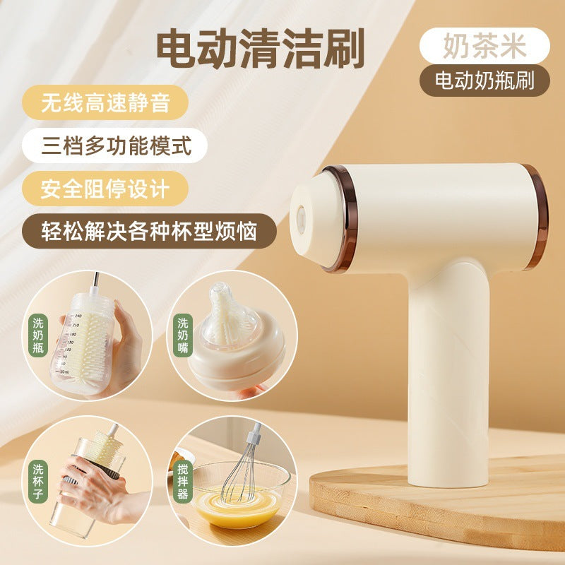 Cross-Border Electric Eggbeater Hand-Held Kitchen Baking Cream Frother Household Mini Milk Coffee Blender