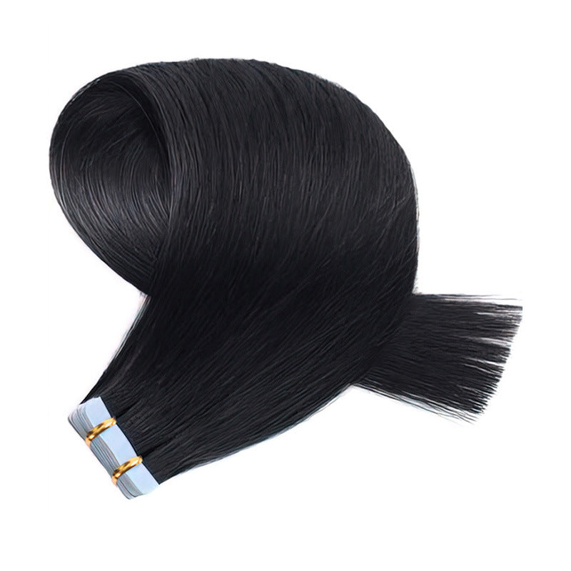 Spot Wholesale Pu Real Hair Film Hair Women's Seamless Hair Extensions Tape in Hair Extension Wigs