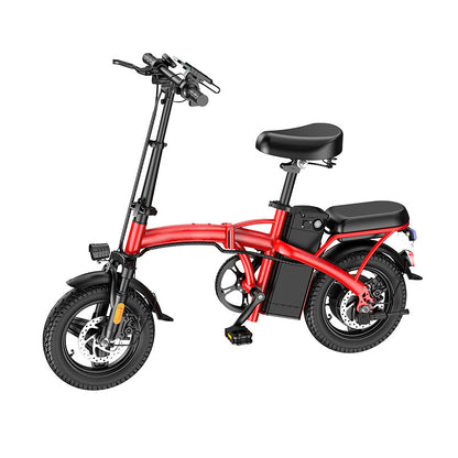 U.S. In-Stock Cross-Border Hot-Selling 14-Inch Folding Electric Bike, Ultra-Light Portable Electric Bicycle, Mini Distribution