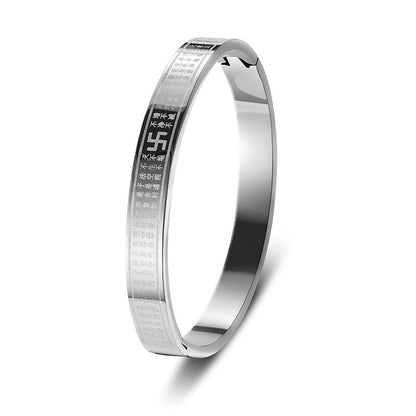 European and American Cross-Border Stainless Steel Bracelet, Titanium Steel Nail Bracelet for Women, Non-Fading, Simple, Versatile, Fashionable and Elegant Bracelet