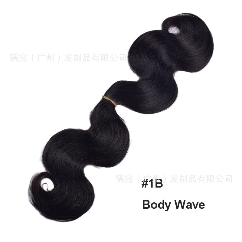 European and American Cross-Border Sdd Two-Pointed First-Speed Hair Handle Bulk Hair Huaman Hair Wig Human Hair