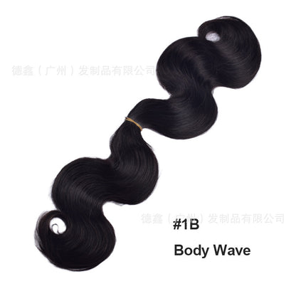 European and American Cross-Border Sdd Two-Pointed First-Speed Hair Handle Bulk Hair Huaman Hair Wig Human Hair