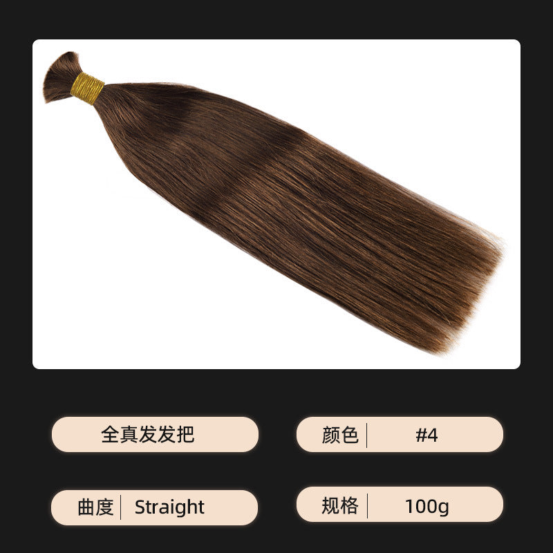 Manufacturer Wholesale Wig Human Hair Handle Hair Bundle Human Hair Bulk Hair Bone Straight Hair Wig for Women