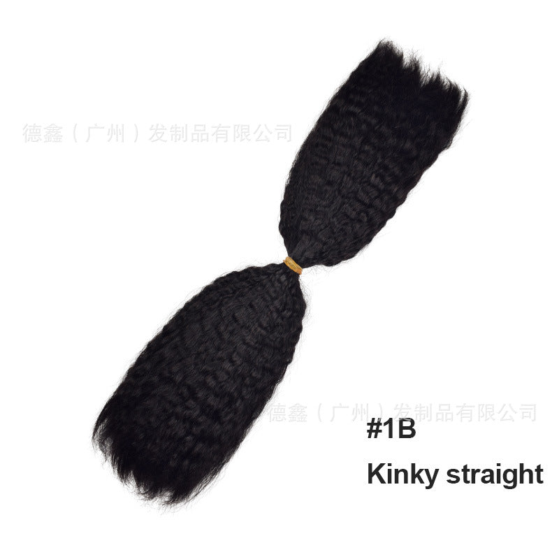 European and American Cross-Border Sdd Two-Pointed First-Speed Hair Handle Bulk Hair Huaman Hair Wig Human Hair