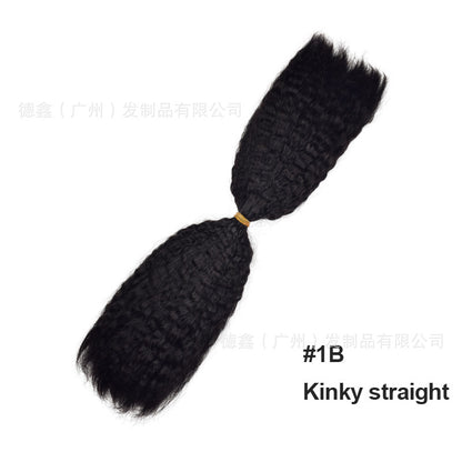 European and American Cross-Border Sdd Two-Pointed First-Speed Hair Handle Bulk Hair Huaman Hair Wig Human Hair