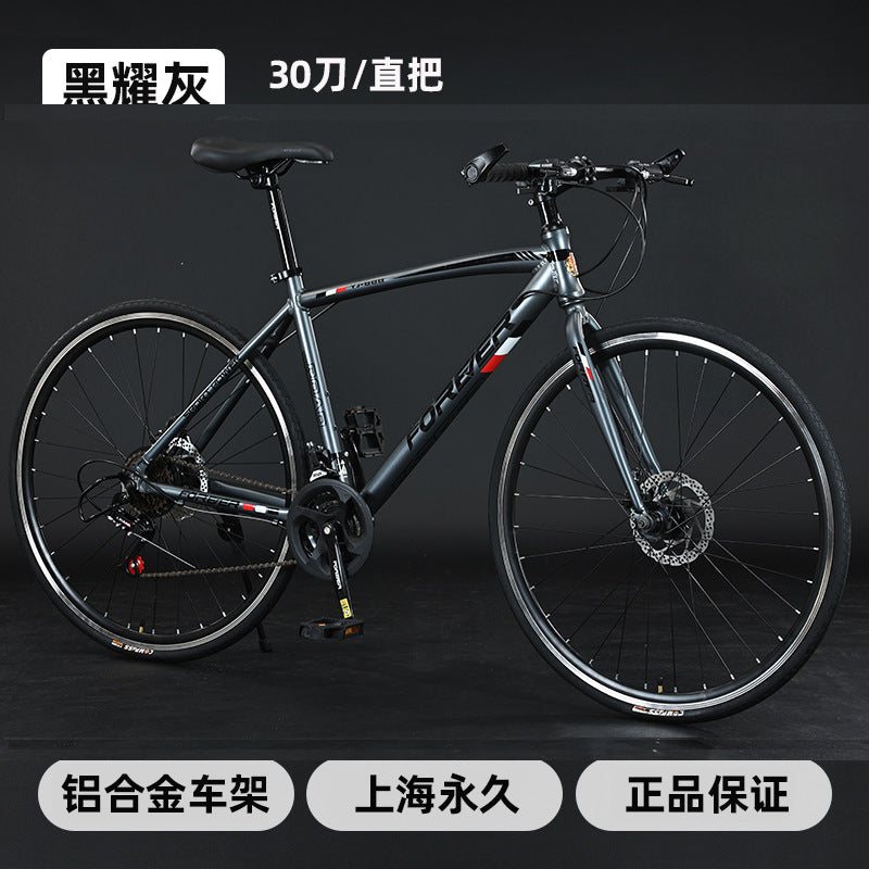 Shanghai Forever Brand Aluminum Alloy Road Variable Speed Bicycle Adult Curved Handlebar Variable Speed Road Bicycle for Men