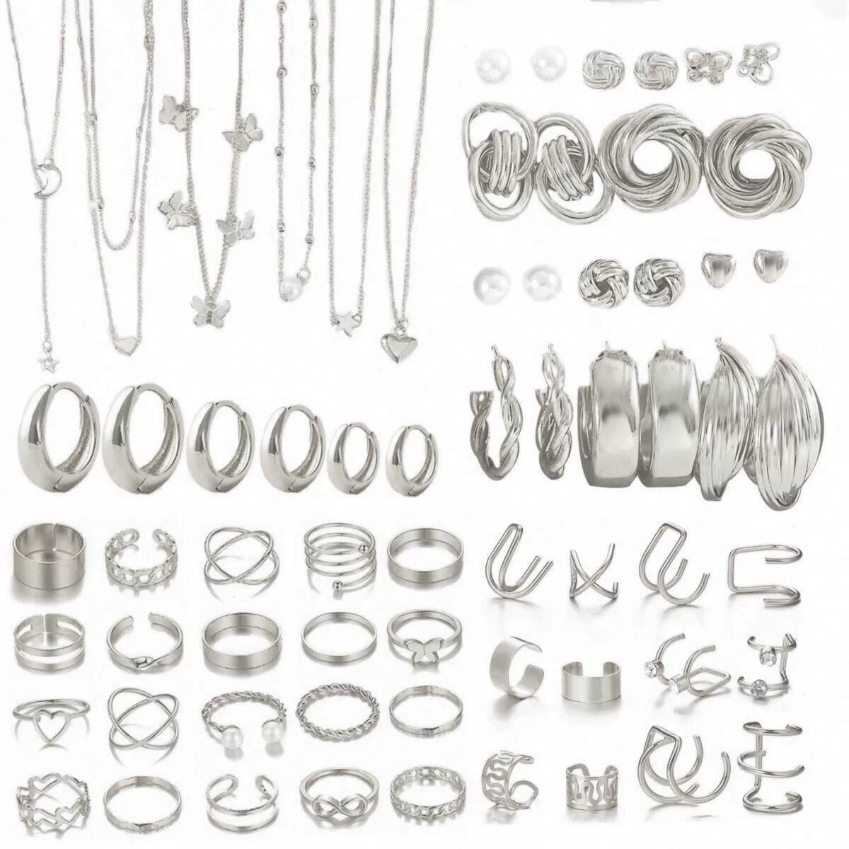 Earrings Necklaces Jewelry Sets Cross-Border European and American New Earrings Necklace Jewelry Set
