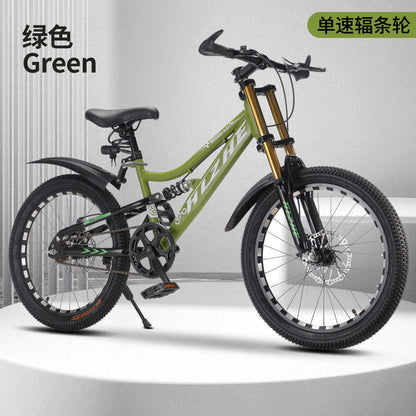 Children's Mountain Bike Cycling Road Bike Double Shock-Absorbing Cycling Bicycle Men's and Women's Same Bicycle Student Cycling Bicycle