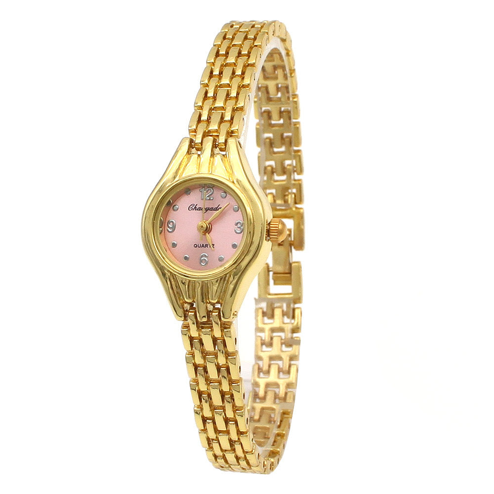 chaoyada2024 Hot Full Love Pendant Bracelet Watch Golden All-match Creative Bracelet Light Luxury Exquisite Watch